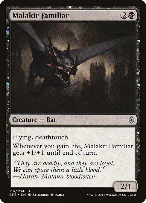 Malakir Familiar - Battle for Zendikar Uncommon Card