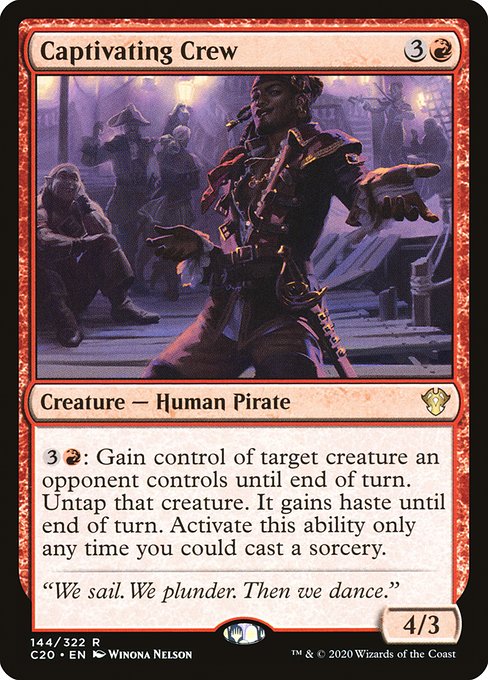 Captivating Crew - Commander 2020 Rare Card