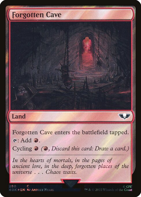 Forgotten Cave - Warhammer 40,000 Commander Common Card