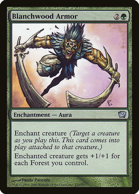 Blanchwood Armor - Ninth Edition Uncommon Card
