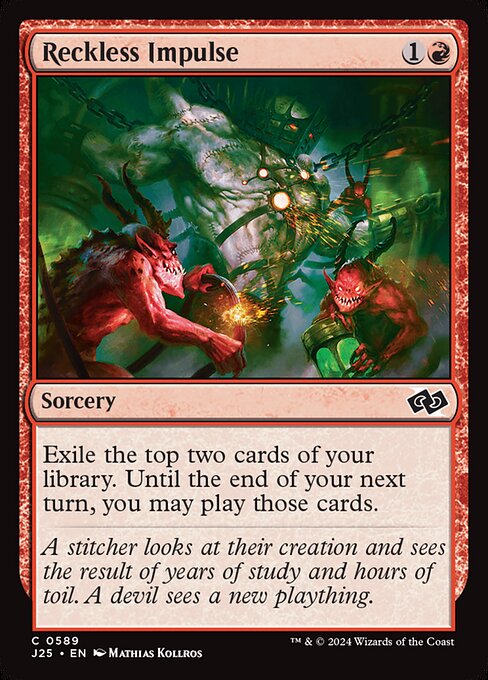 Reckless Impulse - Foundations Jumpstart Common Card