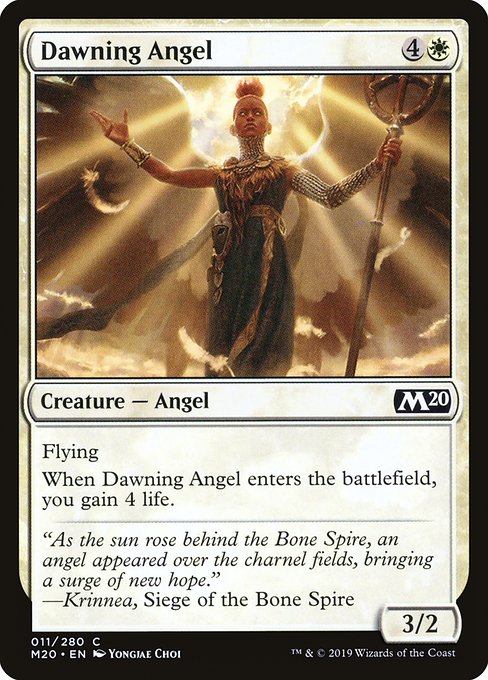 Dawning Angel - Core Set 2020 Common Card