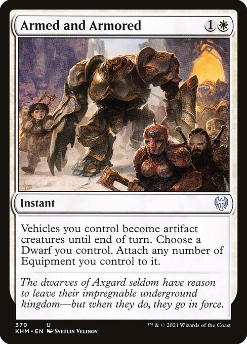 Armed and Armored - Kaldheim Uncommon Card