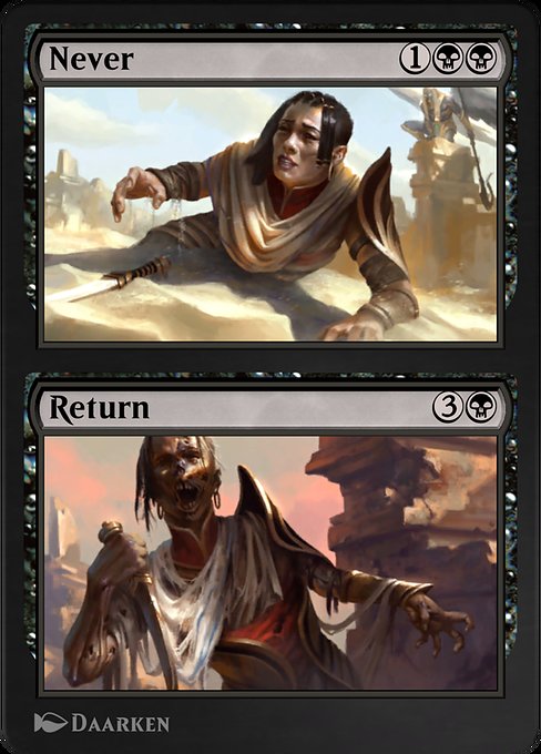 Never // Return - Amonkhet Remastered Rare Card