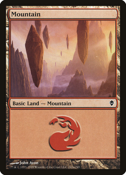 Mountain - Zendikar Common Card