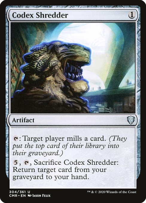 Codex Shredder - Commander Legends Uncommon Card