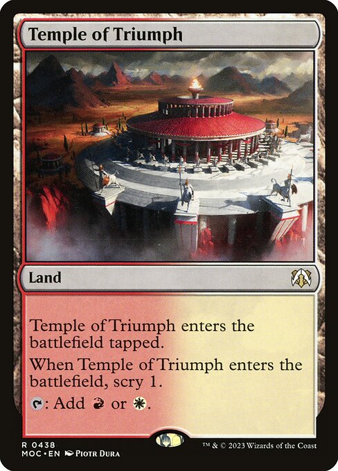 Temple of Triumph - March of the Machine Commander Rare Card