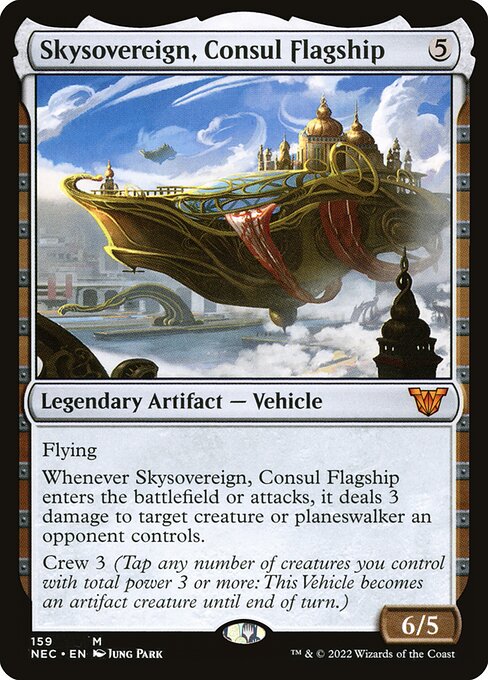 Skysovereign, Consul Flagship - Neon Dynasty Commander Mythic Card