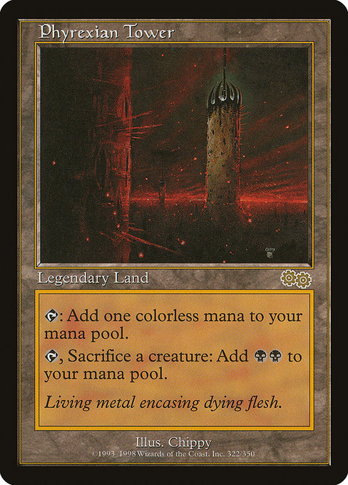 Phyrexian Tower - Urza's Saga Rare Card