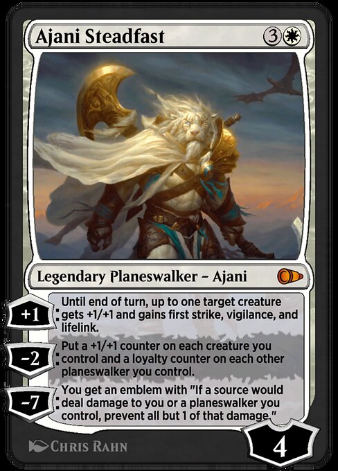 Ajani Steadfast - Pioneer Masters Mythic Card