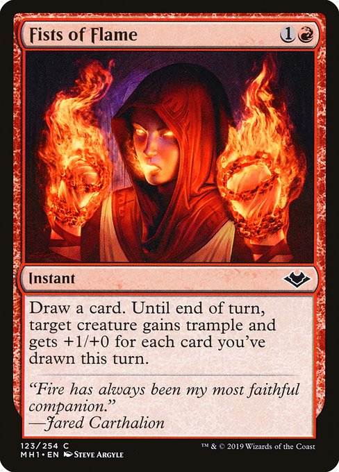 Fists of Flame - Modern Horizons Common Card