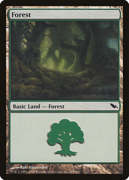 Forest - Shadowmoor Common Card
