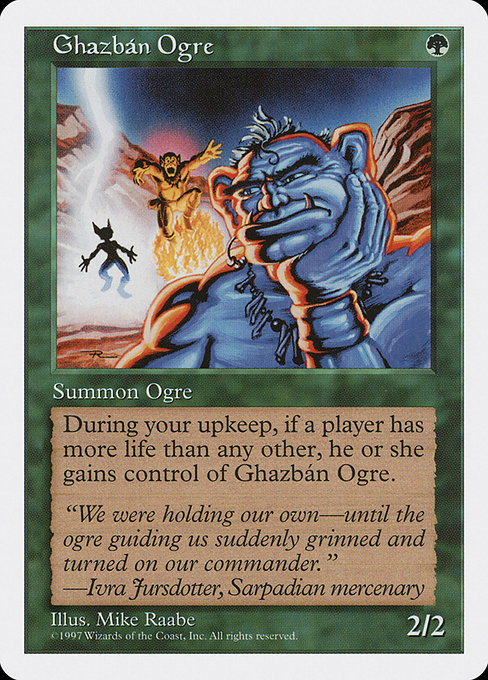 Ghazbán Ogre - Fifth Edition Common Card
