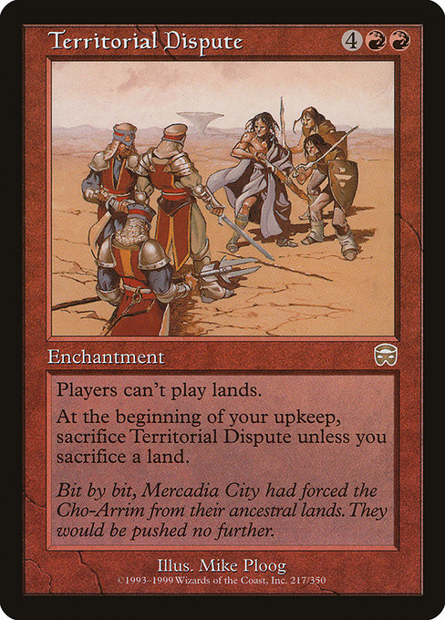 Territorial Dispute - Mercadian Masques Rare Card