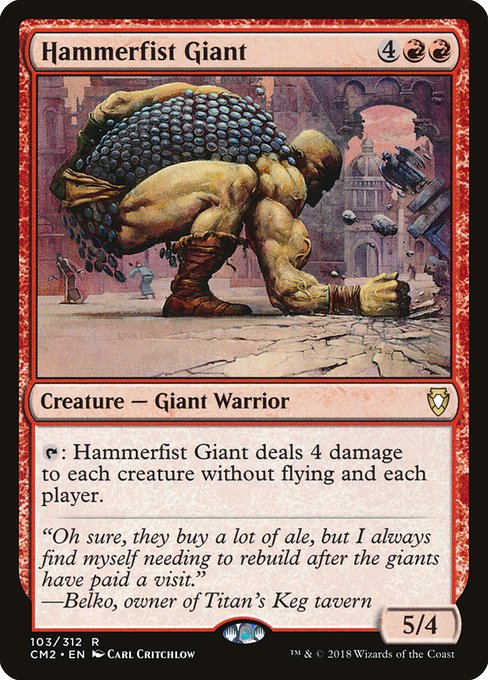 Hammerfist Giant - Commander Anthology Volume II Rare Card