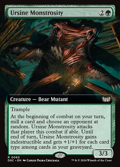 Ursine Monstrosity - Duskmourn: House of Horror Commander Rare Card
