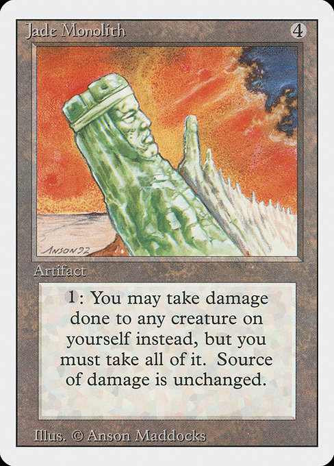 Jade Monolith - Revised Edition Rare Card