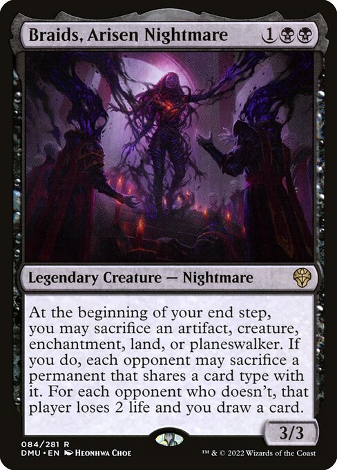 Braids, Arisen Nightmare - Dominaria United Rare Card