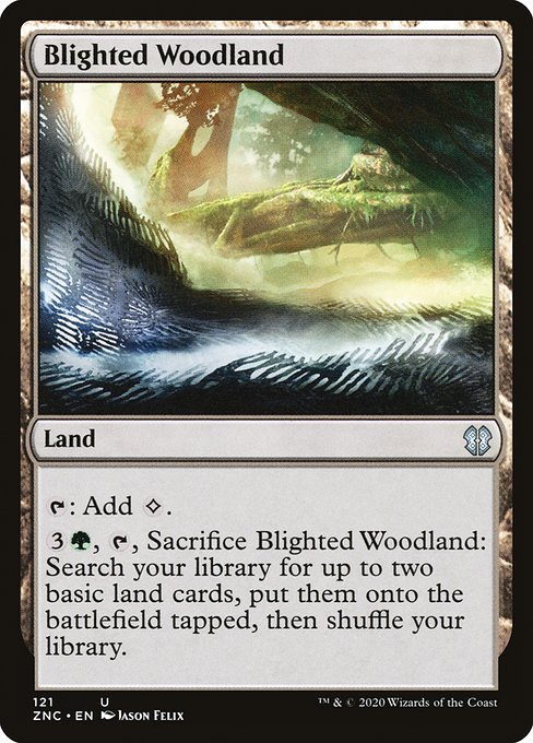 Blighted Woodland - Zendikar Rising Commander Uncommon Card