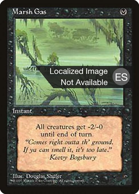 Marsh Gas - Fourth Edition Foreign Black Border Common Card