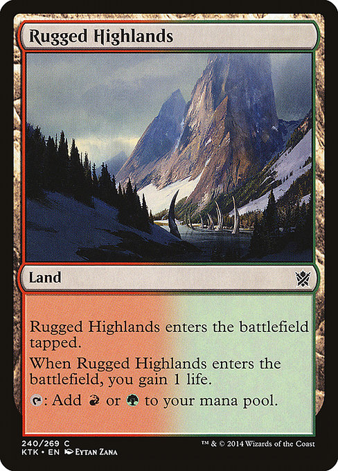 Rugged Highlands - Khans of Tarkir Common Card