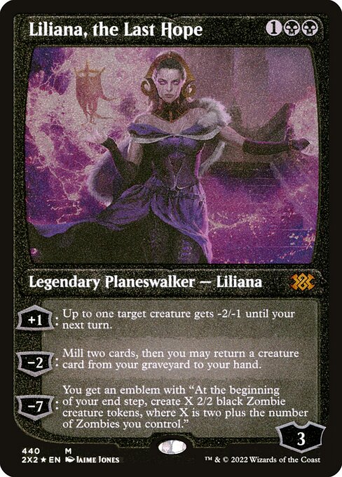 Liliana, the Last Hope - Double Masters 2022 Mythic Card