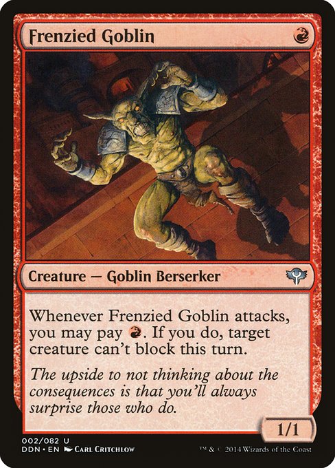 Frenzied Goblin - Duel Decks: Speed vs. Cunning Uncommon Card