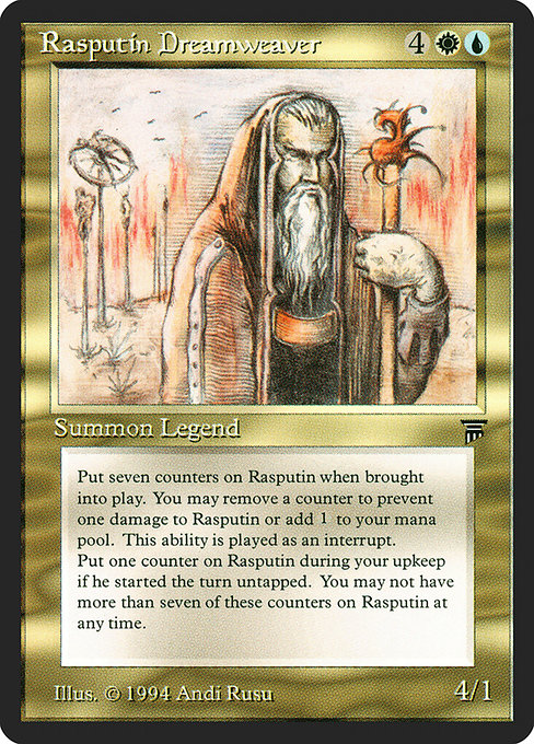 Rasputin Dreamweaver - Legends Rare Card