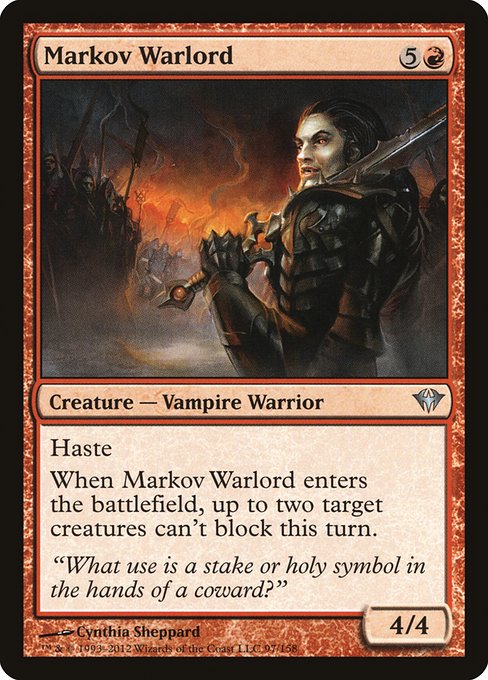 Markov Warlord - Dark Ascension Uncommon Card