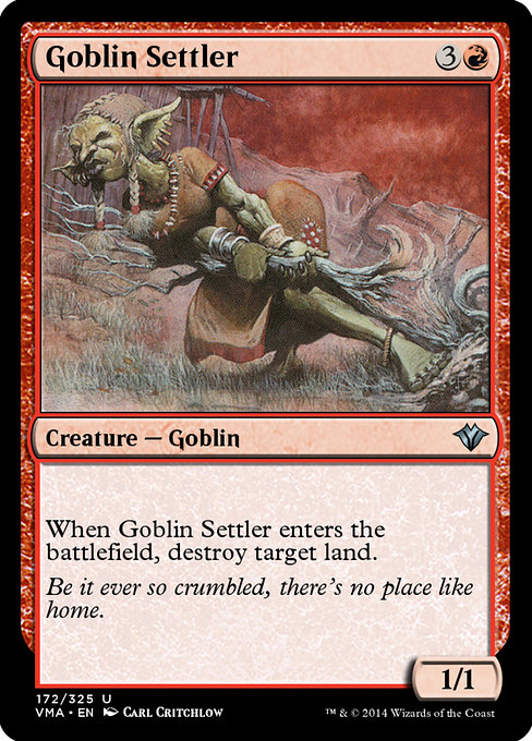 Goblin Settler - Vintage Masters Uncommon Card