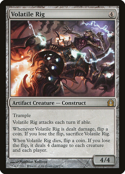 Volatile Rig - Return to Ravnica Rare Card