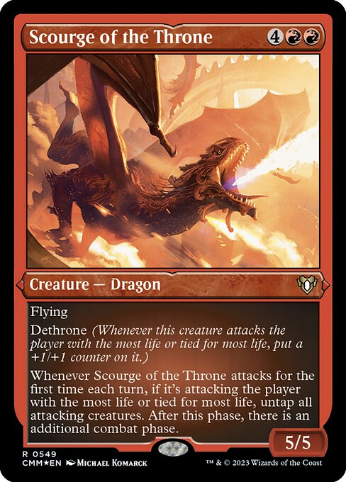 Scourge of the Throne - Commander Masters Rare Card