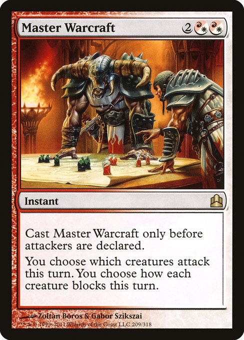 Master Warcraft - Commander 2011 Rare Card