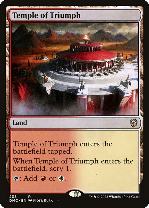 Temple of Triumph - Dominaria United Commander Rare Card