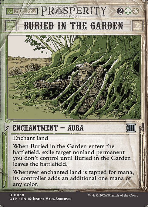 Buried in the Garden - Breaking News Uncommon Card