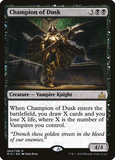 Champion of Dusk - Rivals of Ixalan Rare Card