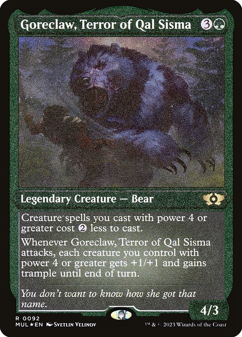 Goreclaw, Terror of Qal Sisma - Multiverse Legends Rare Card