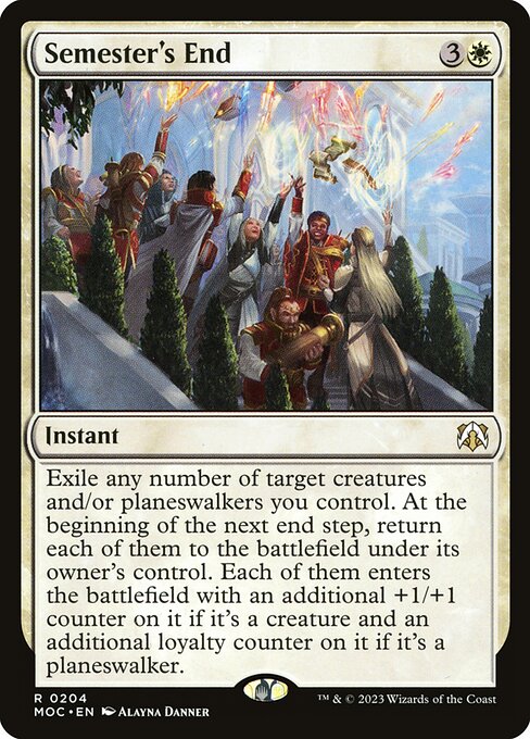 Semester's End - March of the Machine Commander Rare Card