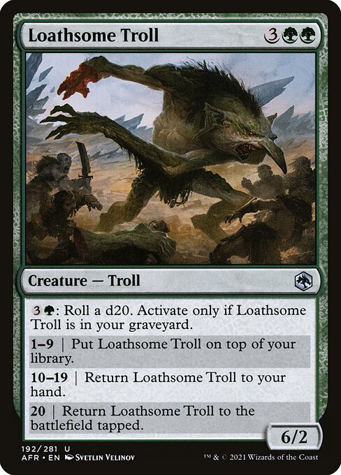 Loathsome Troll - Adventures in the Forgotten Realms Uncommon Card