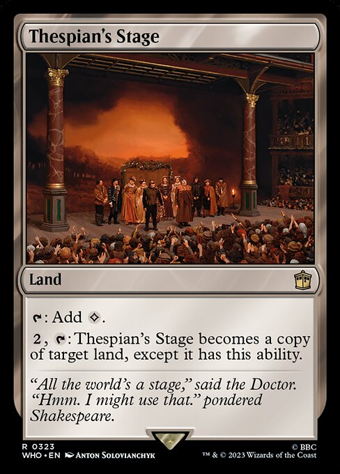 Thespian's Stage - Doctor Who Rare Card
