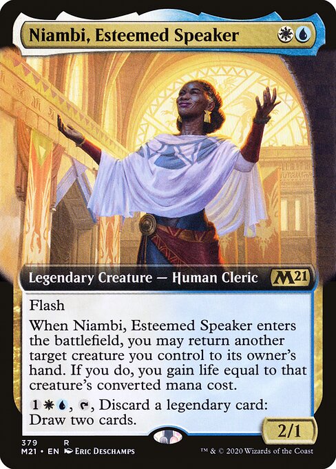 Niambi, Esteemed Speaker - Core Set 2021 Rare Card