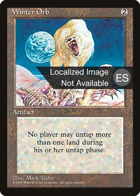 Winter Orb - Fourth Edition Foreign Black Border Rare Card