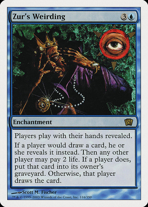 Zur's Weirding - Eighth Edition Rare Card