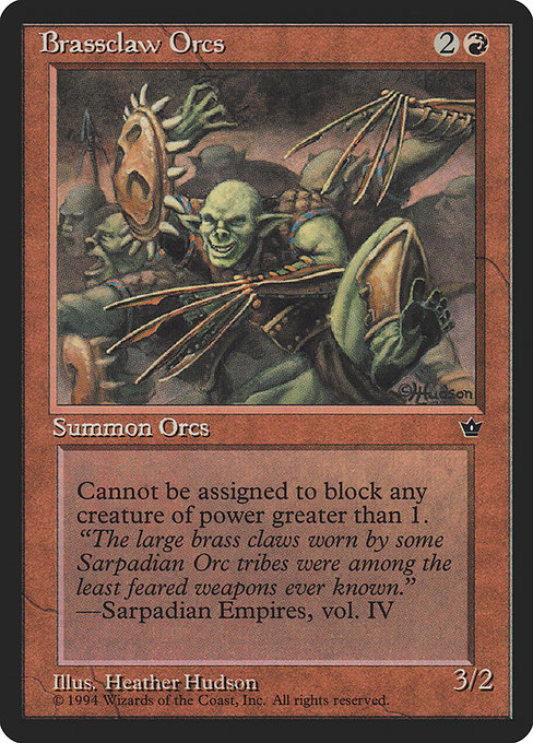 Brassclaw Orcs - Fallen Empires Common Card