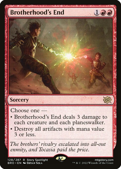 Brotherhood's End - The Brothers' War Rare Card