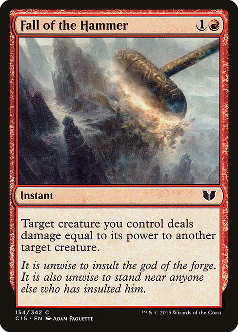 Fall of the Hammer - Commander 2015 Common Card