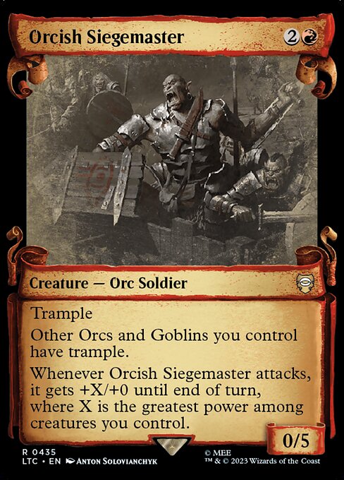 Orcish Siegemaster - Tales of Middle-earth Commander Rare Card