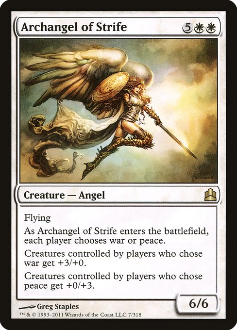 Archangel of Strife - Commander 2011 Rare Card