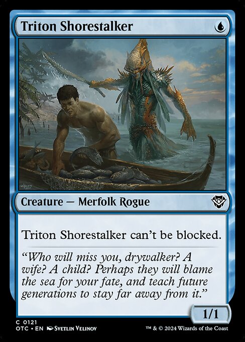 Triton Shorestalker - Outlaws of Thunder Junction Commander Common Card