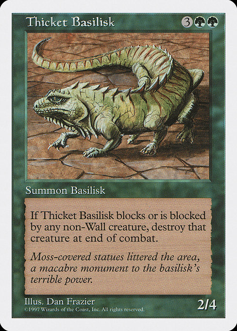 Thicket Basilisk - Fifth Edition Uncommon Card